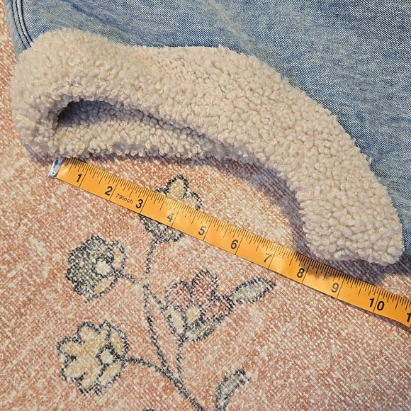 Jason Wu Edit Medium Blue Wash  Sherpa Denim Vest Size Small - Picture 16 of 16